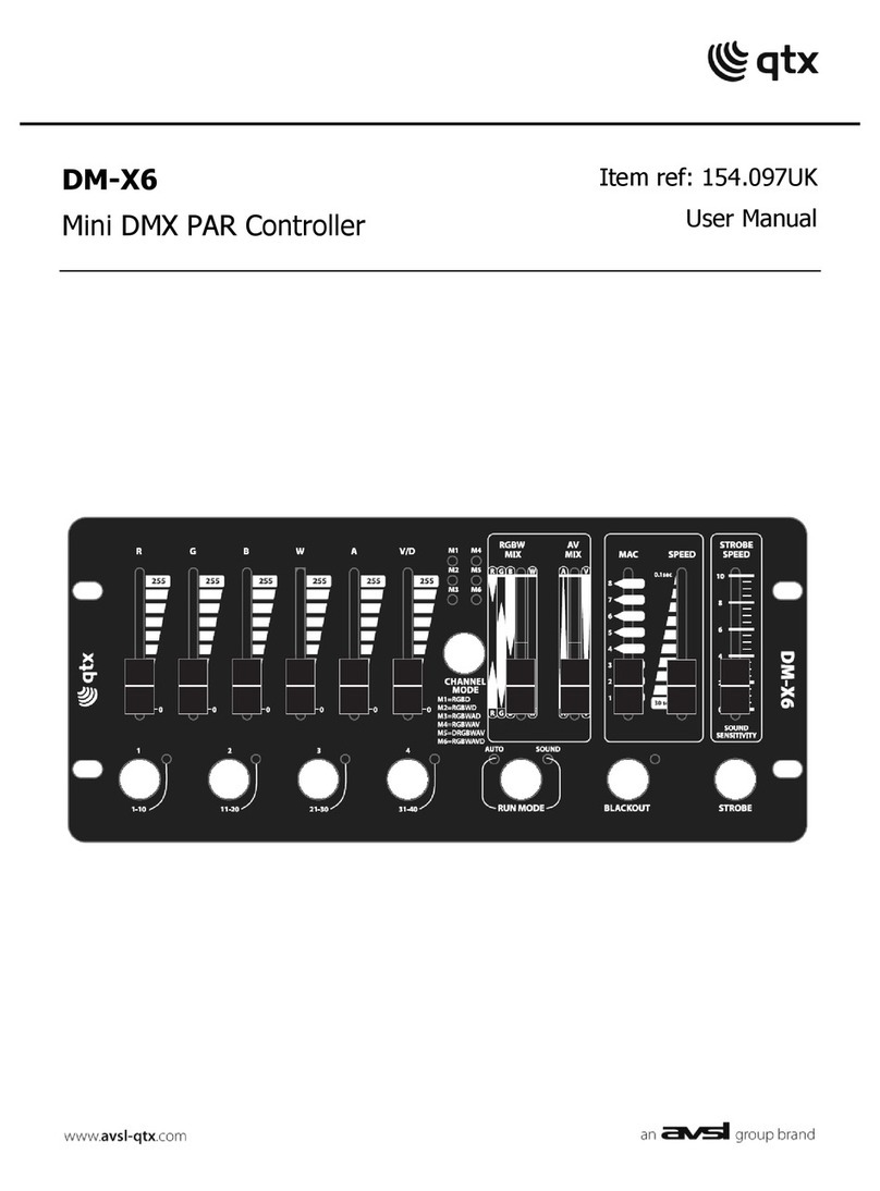 Qtx DM-X6 user manual