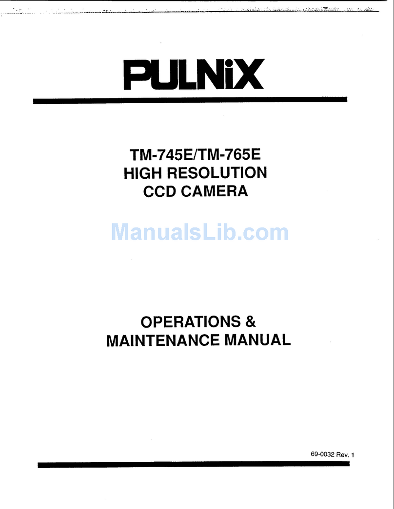 Pulnix TM-745E Operation & maintenance manual