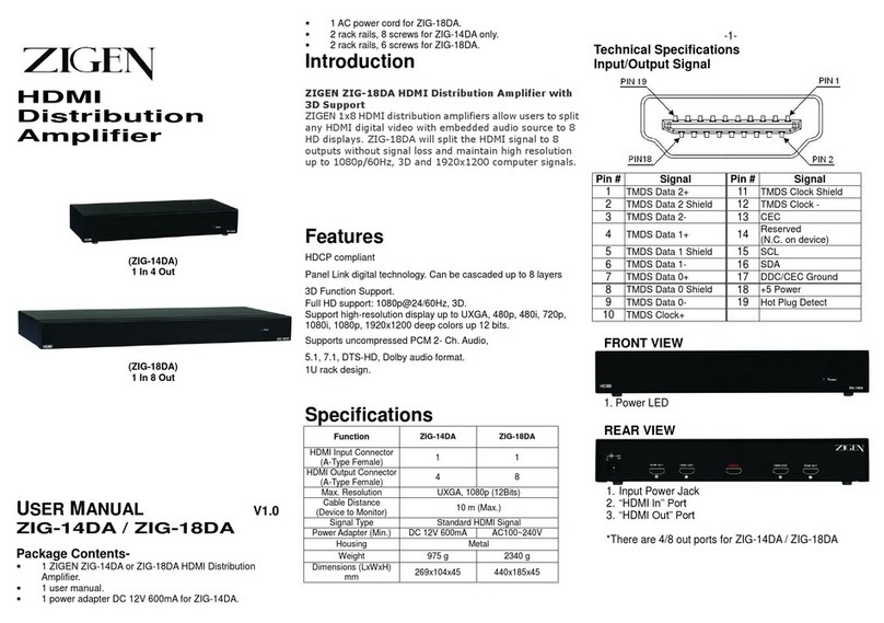 Zigen ZIG-14DA user manual