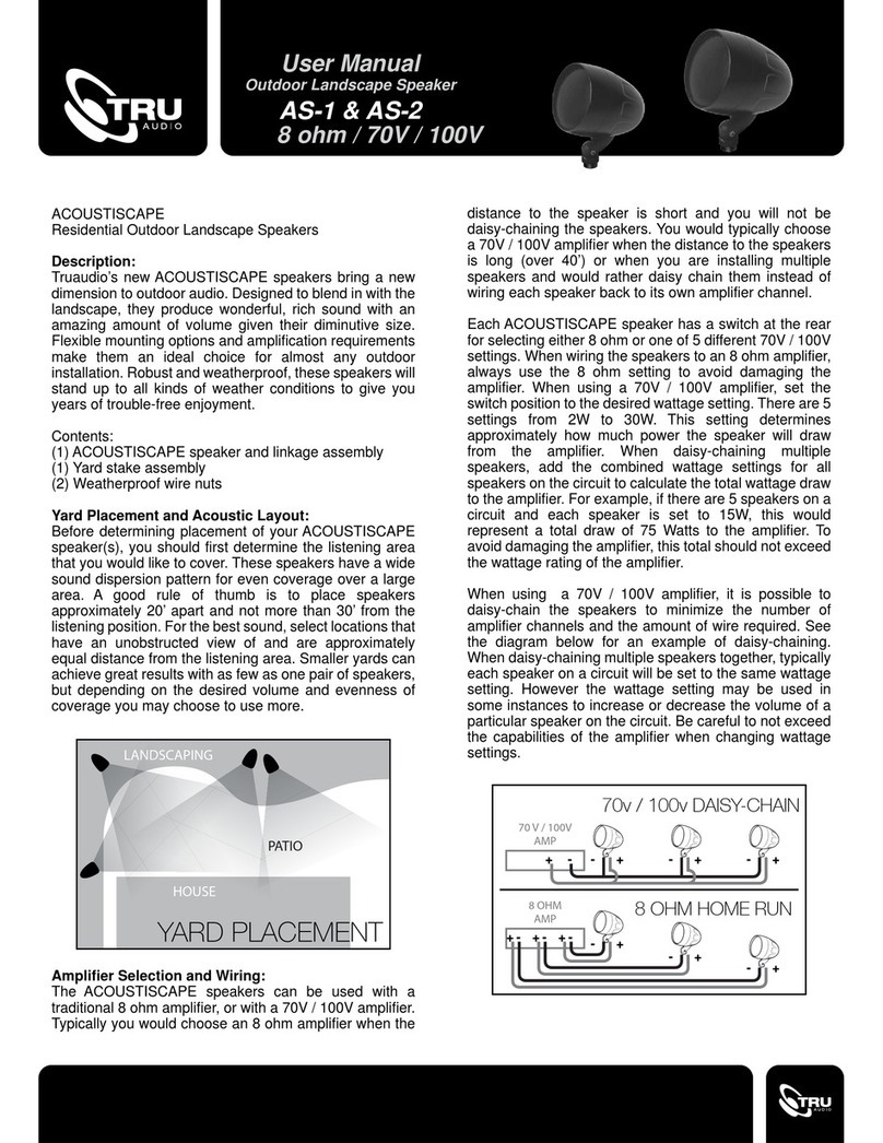 TRU Audio AS-1 user manual