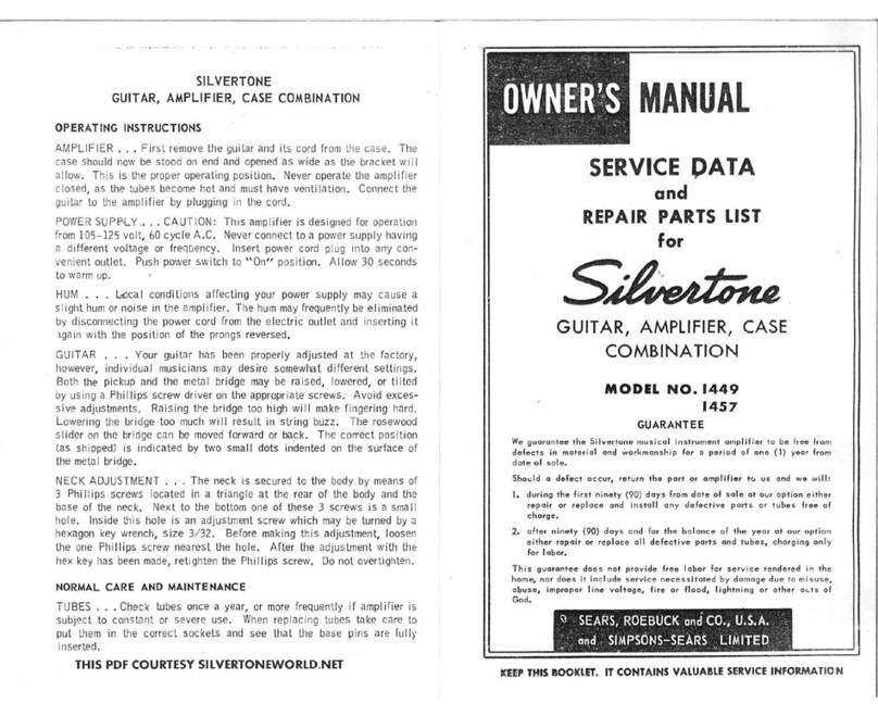 Silvertone 1449 owner's manual