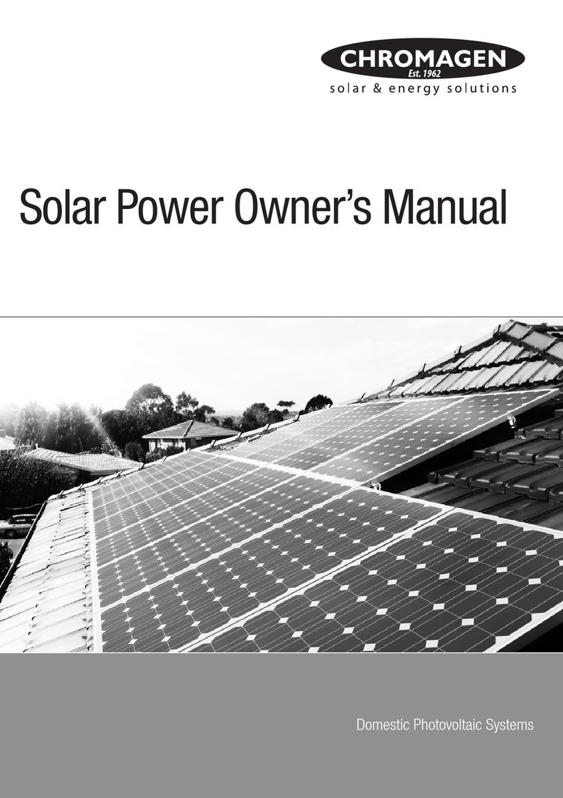 chromagen Solar power owner's manual