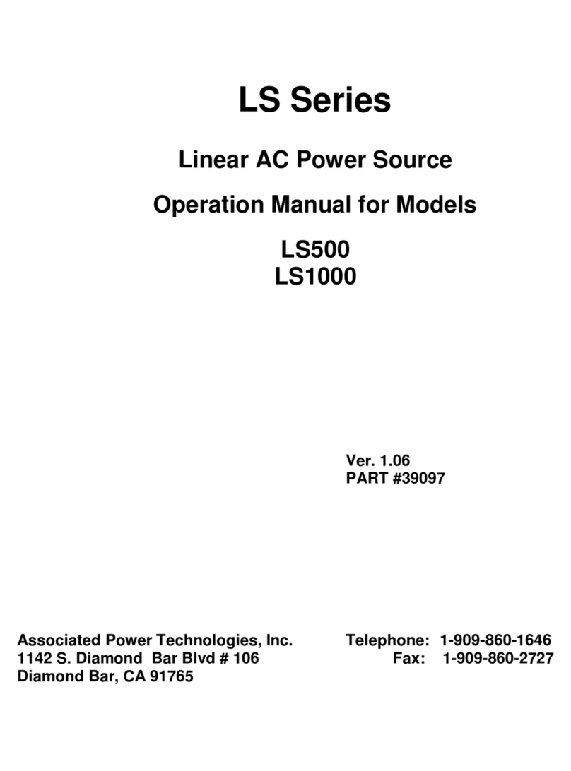 APT LS1000 Operation manual