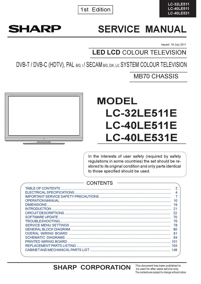 Sharp LC-32LE511E User manual