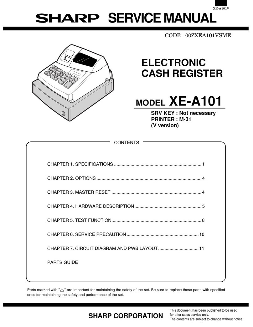 Sharp XE-A101 Service manual