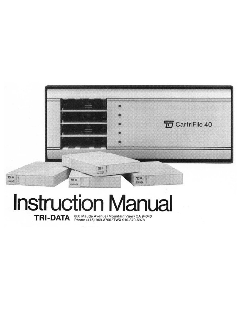 TRI-DATA CartriFile 40 instruction manual
