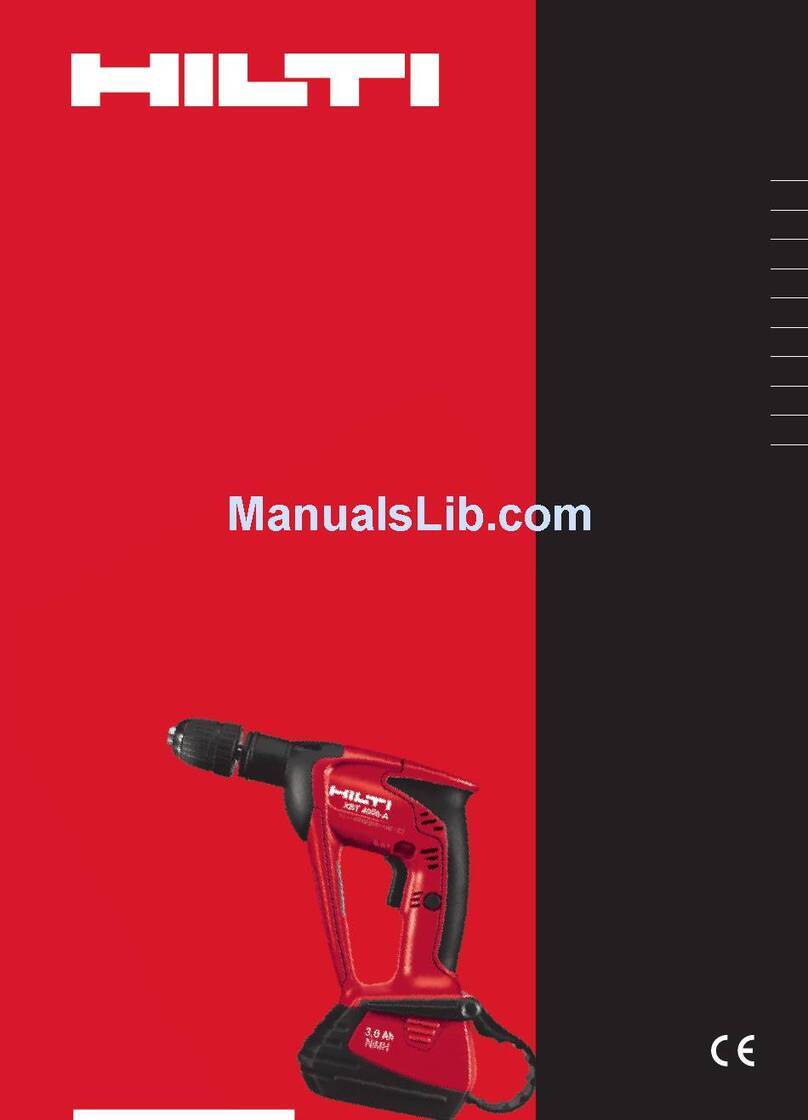 Hilti XBT 4000-A User manual Hilti XBT 4000-A User manual