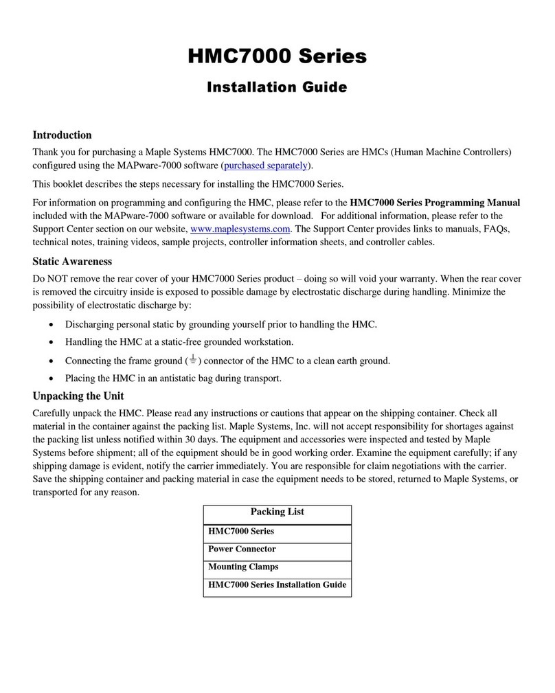 Maple Systems HMC7030A-L User manual