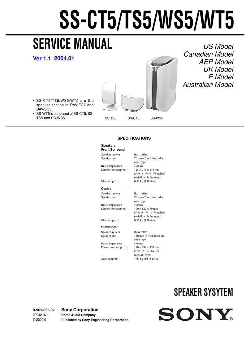Sony SS-TS5 Service manual