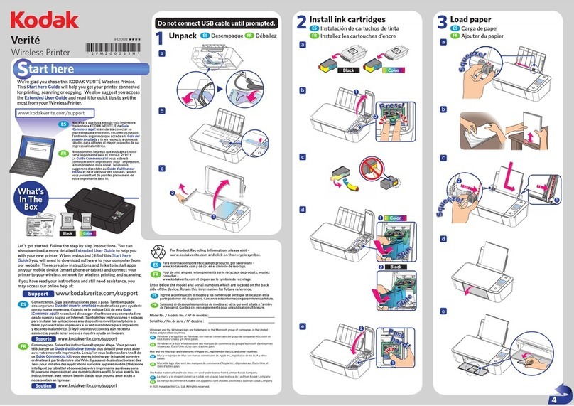 Kodak Verite JF120UB Series Instruction Manual
