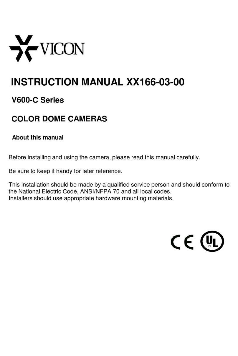 Vicon V600-C Series User manual Vicon V600-C Series User manual