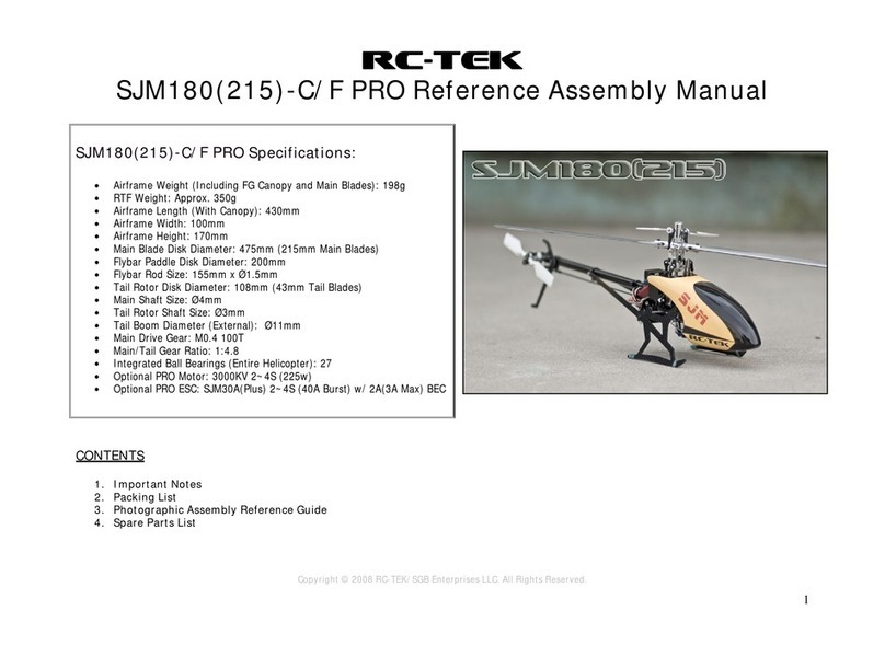 RC-Tek SJM180-C PRO User manual