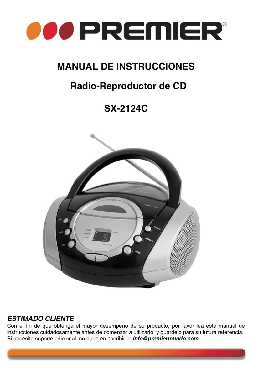 Premier SX-2124C instruction manual