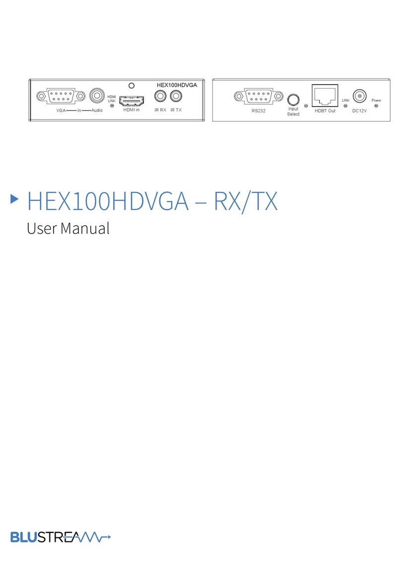 Blu Stream HEX100HDVGA - RX user manual