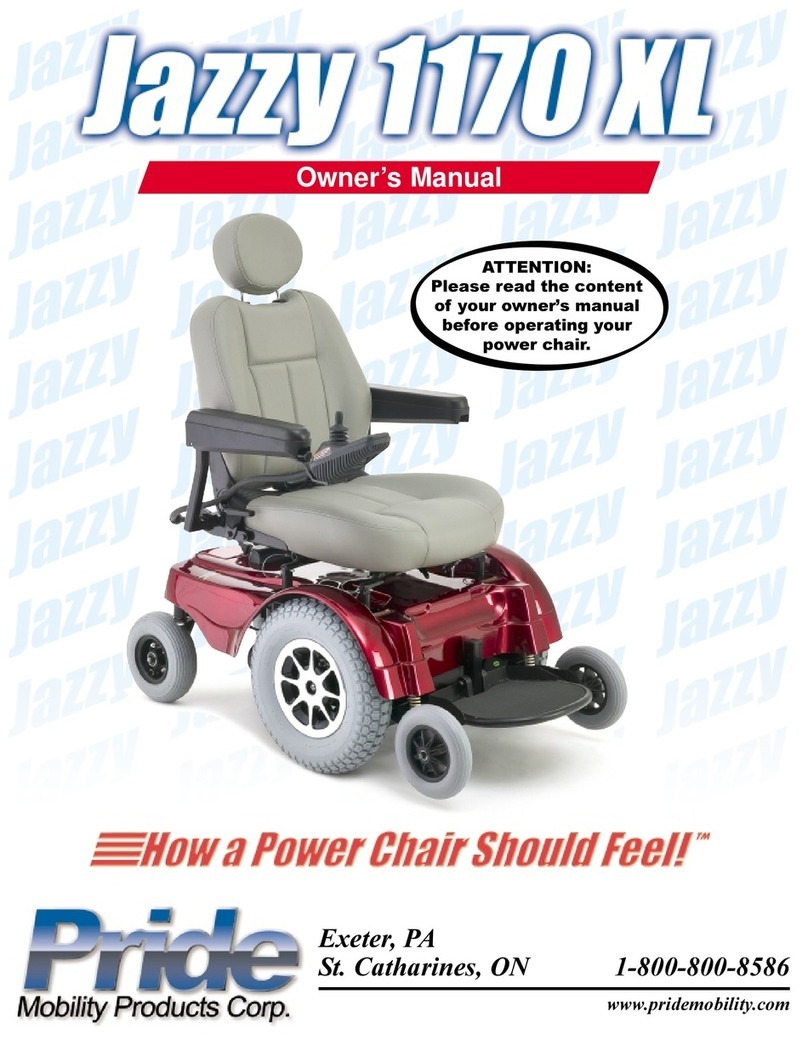 Pride Mobility Jazzy 1170 XL User manual