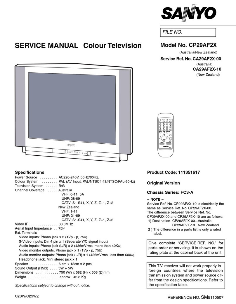 Sanyo CP29AF2X User manual Sanyo CP29AF2X User manual