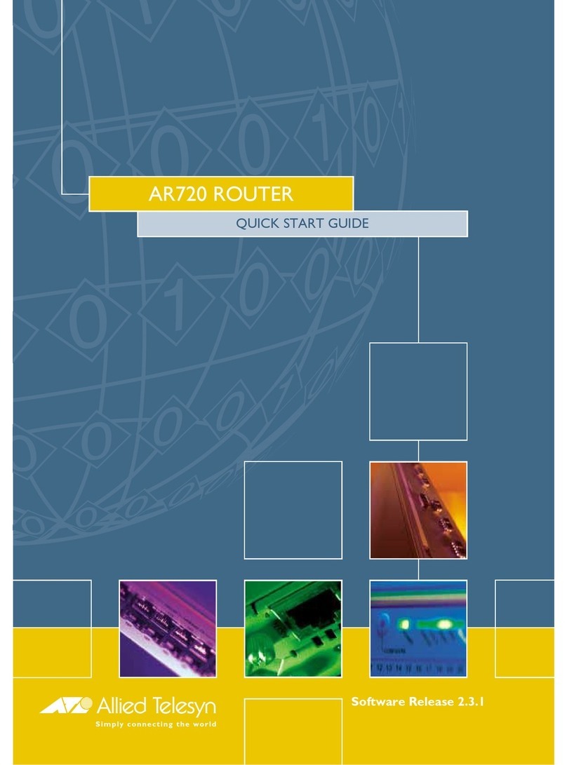 Allied Telesis AR720 User manual