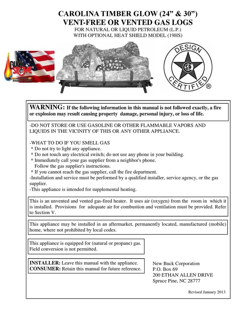 Carolina TIMBER GLOW 24" User instructions Carolina TIMBER GLOW 24" User instructions