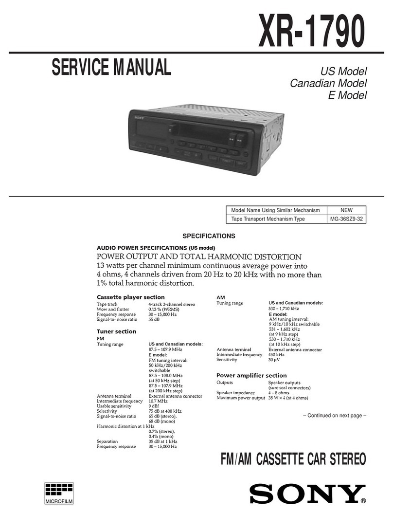 Sony XR-1790 Service manual