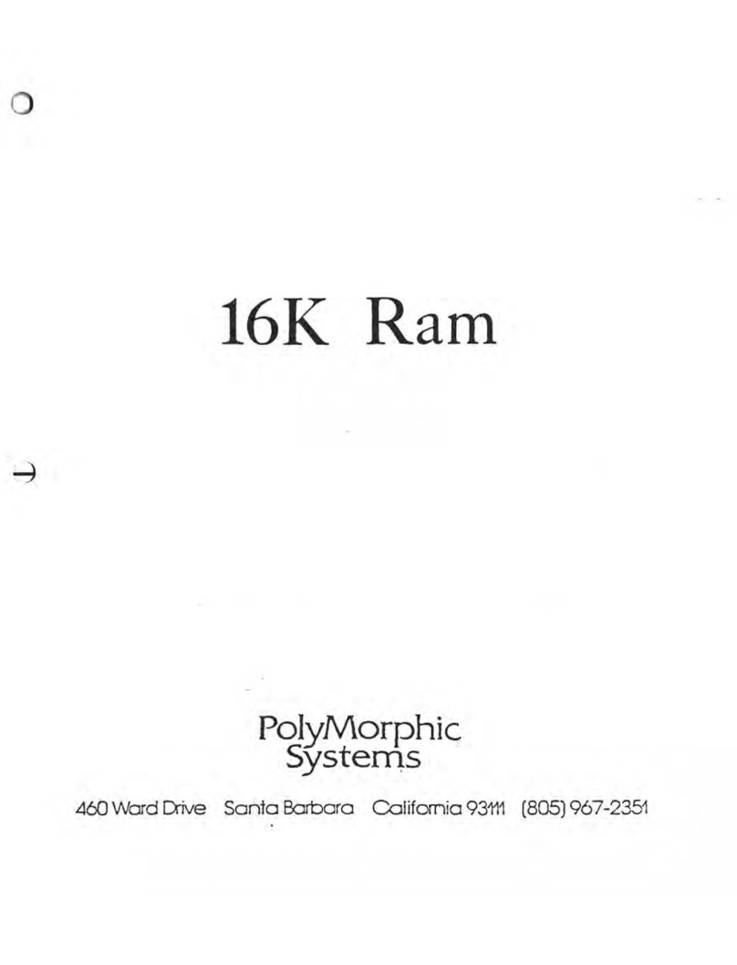 PolyMorphic Systems 16K Ram manual PolyMorphic Systems 16K Ram manual