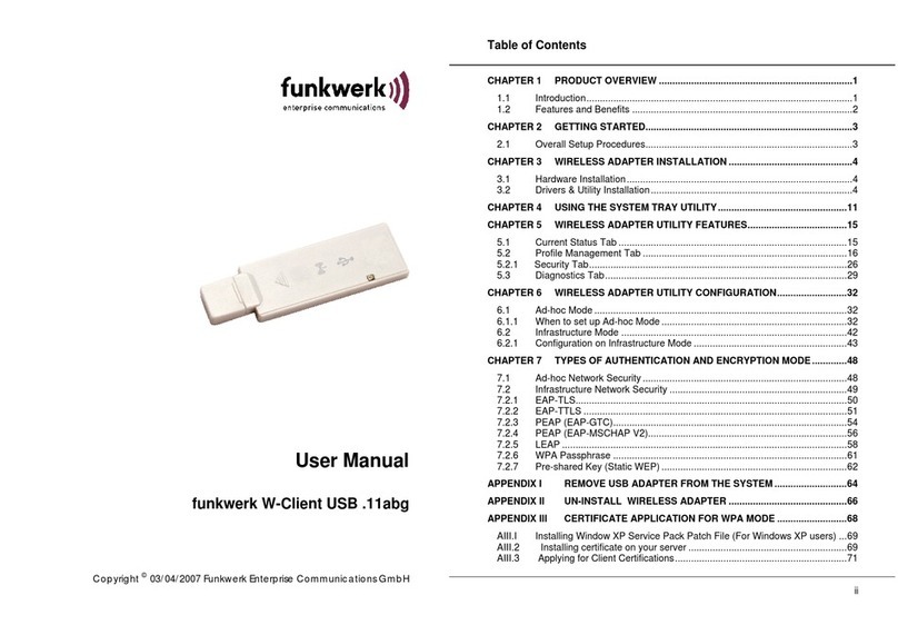 Funkwerk W-Client user manual