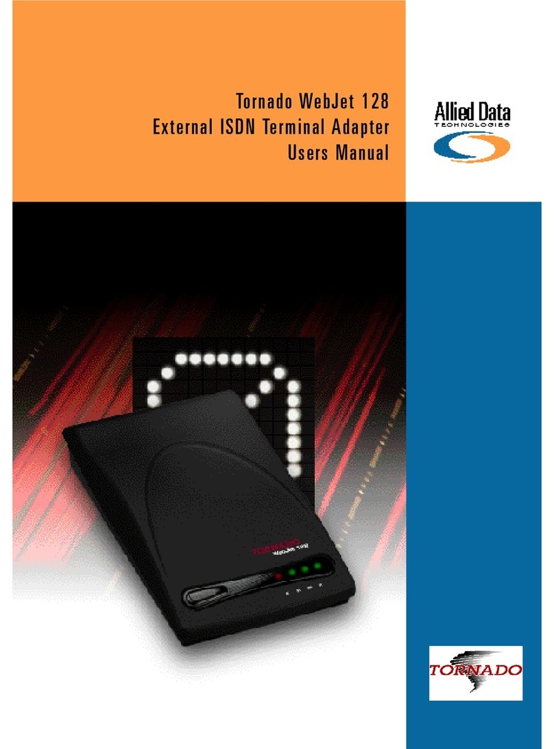Allied Data Technologies Tornado WebJet 128 User manual