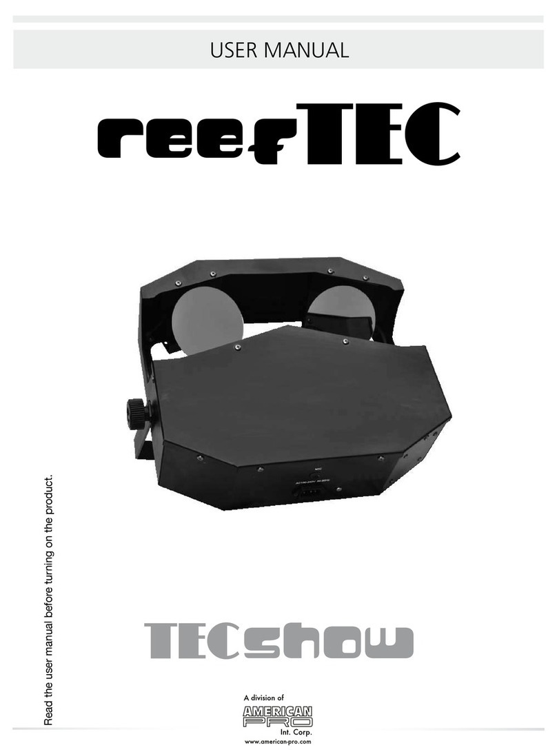 TECshow reefTEC User manual