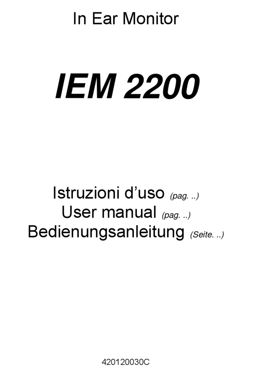 dB Technologies IEM 2200 User manual