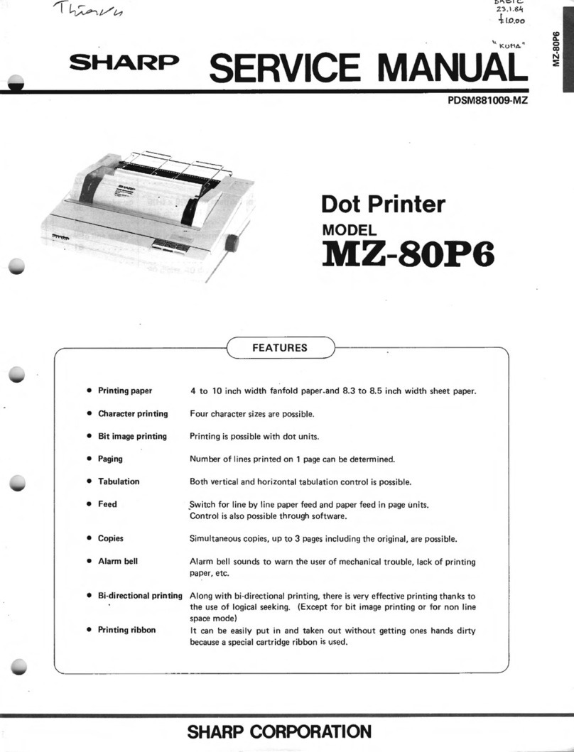 Sharp MZ-80P6 User manual Sharp MZ-80P6 User manual