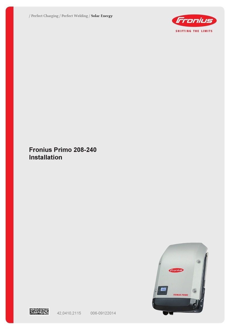FRO­NIUS Primo 208 installation guide