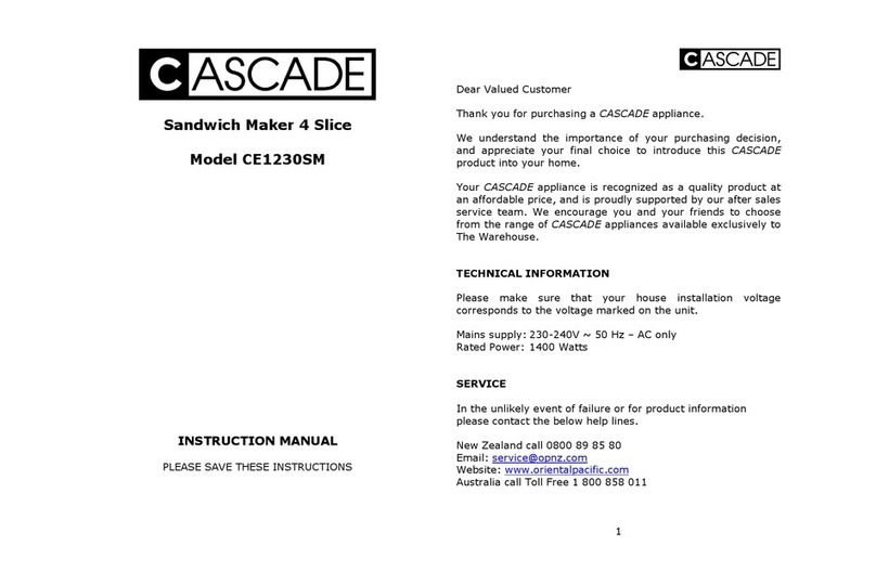 Cascade CE1230SM instruction manual