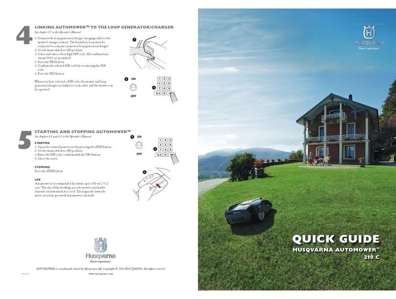Husqvarna AUTOMOWER 210 C quick guide