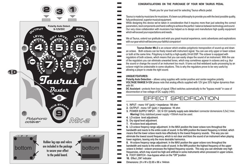 Taurus Dexter MK-2 User manual
