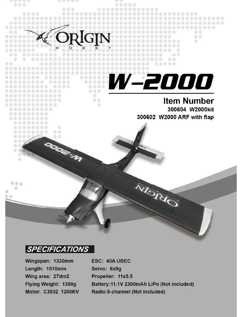 Origin Hobby W-2000 user manual Origin Hobby W-2000 user manual