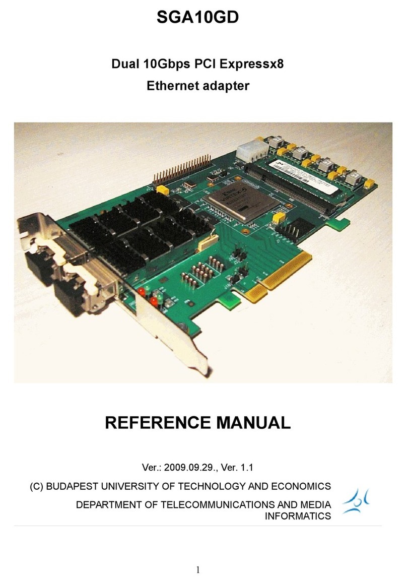 FPGANETWORKING SGA10GD Reference manual