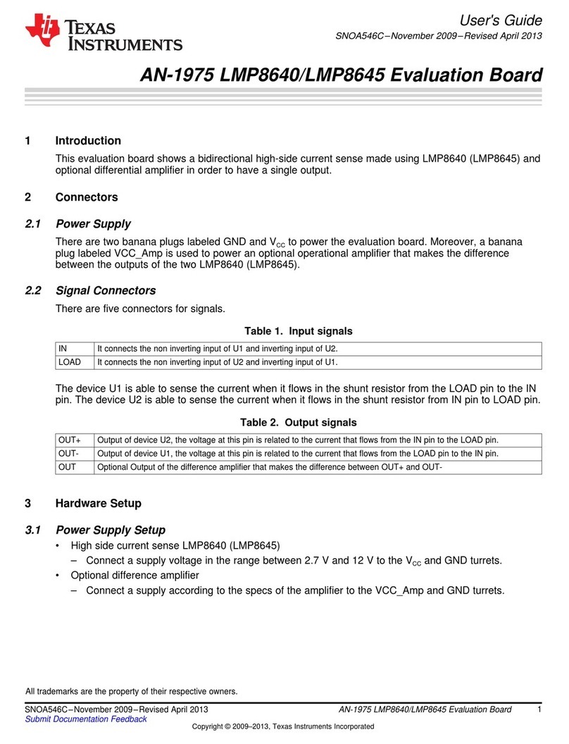 Texas Instruments AN-1975 LMP8640 User manual