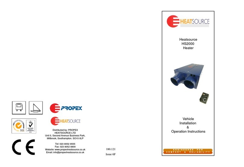Heatsource HS2000 Installation instructions