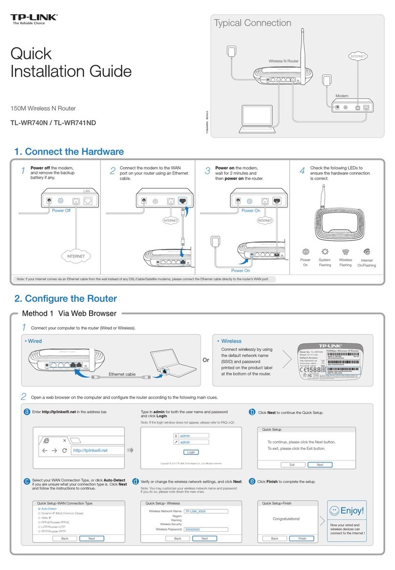 TP-Link TL- WR740N User manual TP-Link TL- WR740N User manual