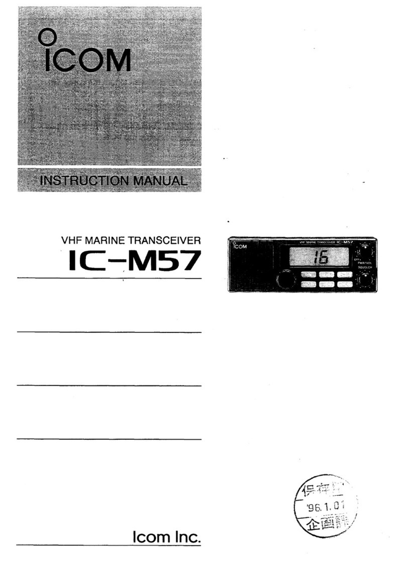 Icom IC-M57 User manual