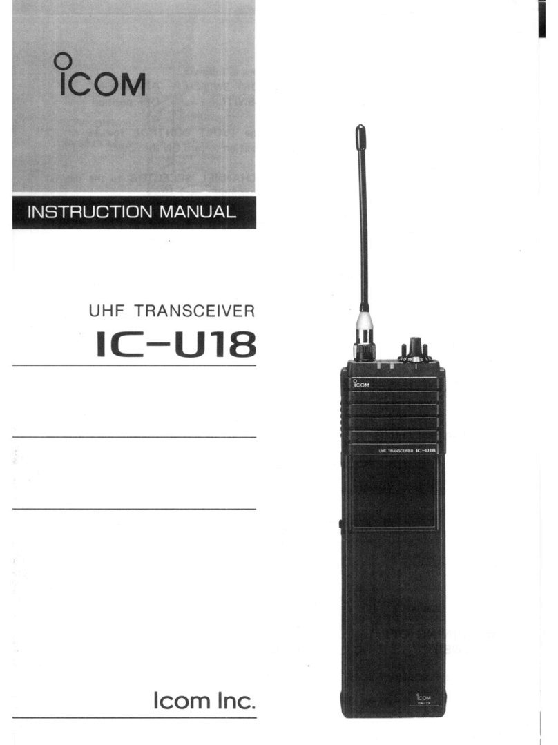 Icom IC-U18 instruction manual