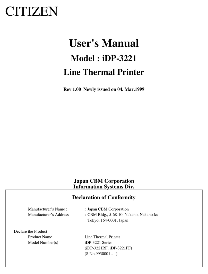 Citizen iDP-3221 Series user manual