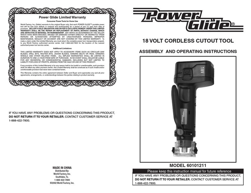 Power Glide 60101211 Assembly and operating instructions