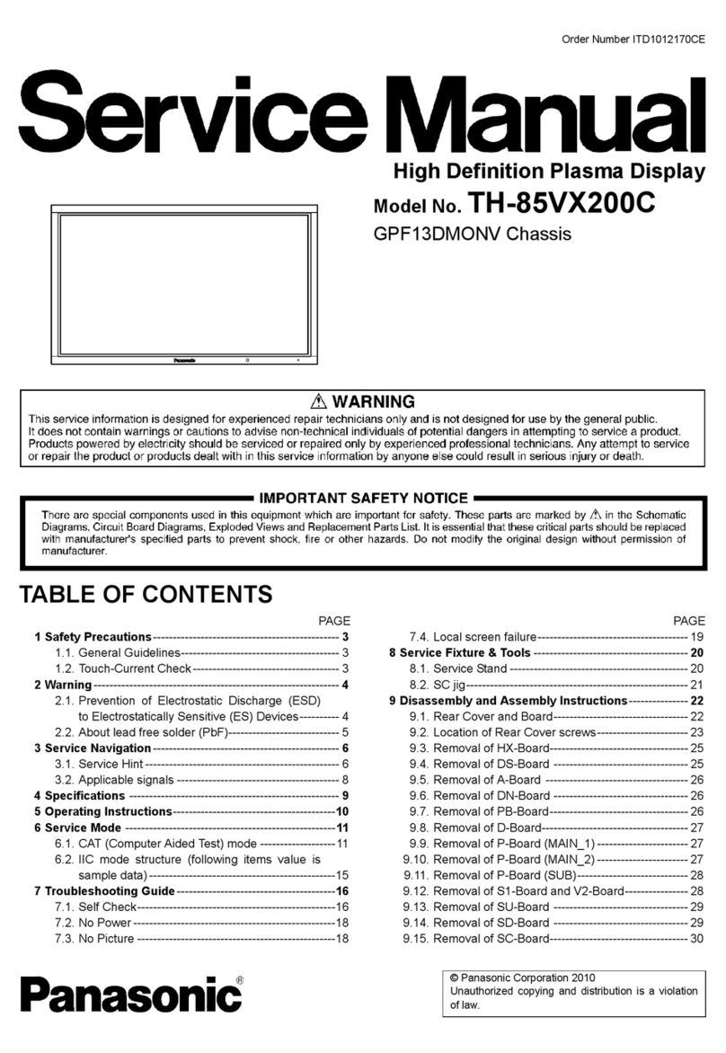Panasonic TH-85VX200C User manual