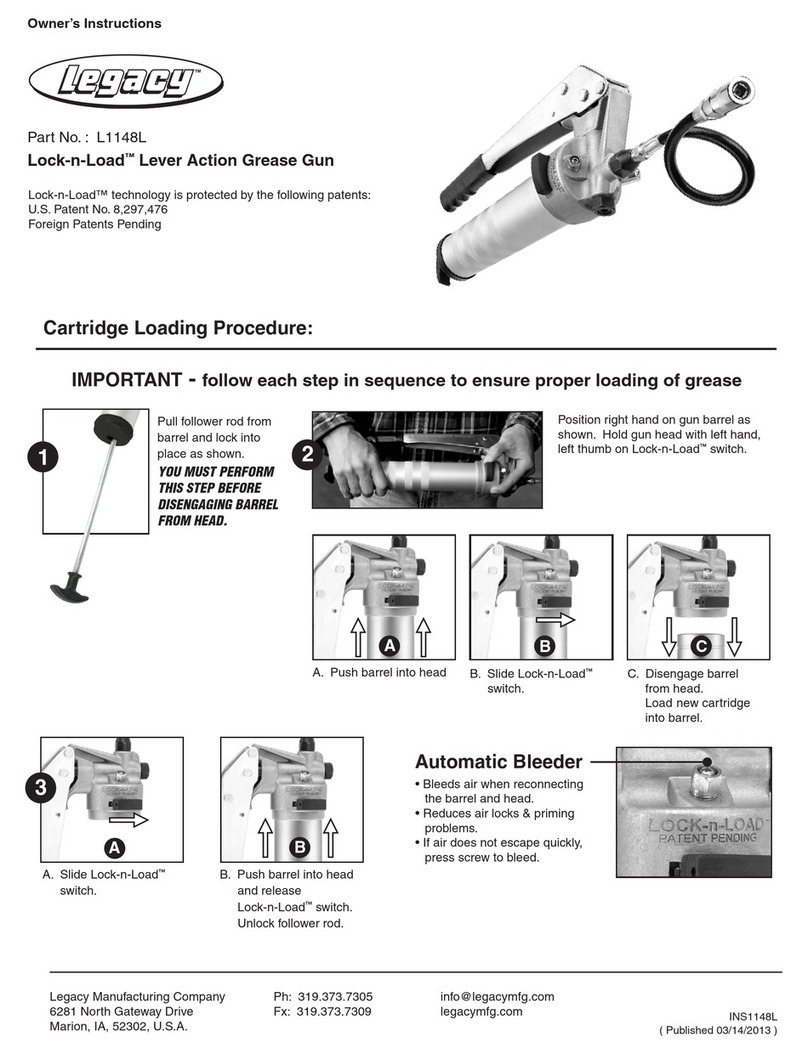 Legacy L1148L Owner's instructions