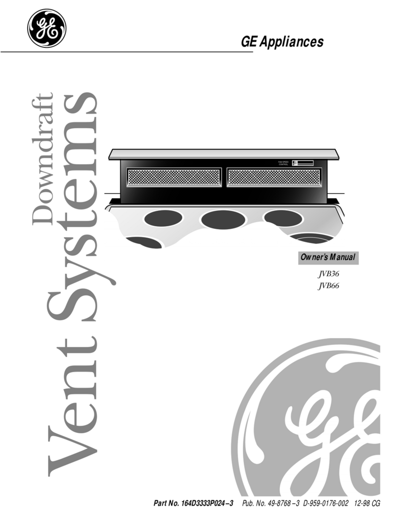 GE JVB36 User manual