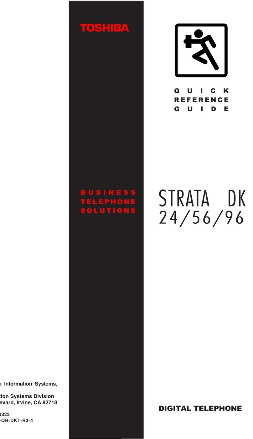 Toshiba Strata DK 24 User manual
