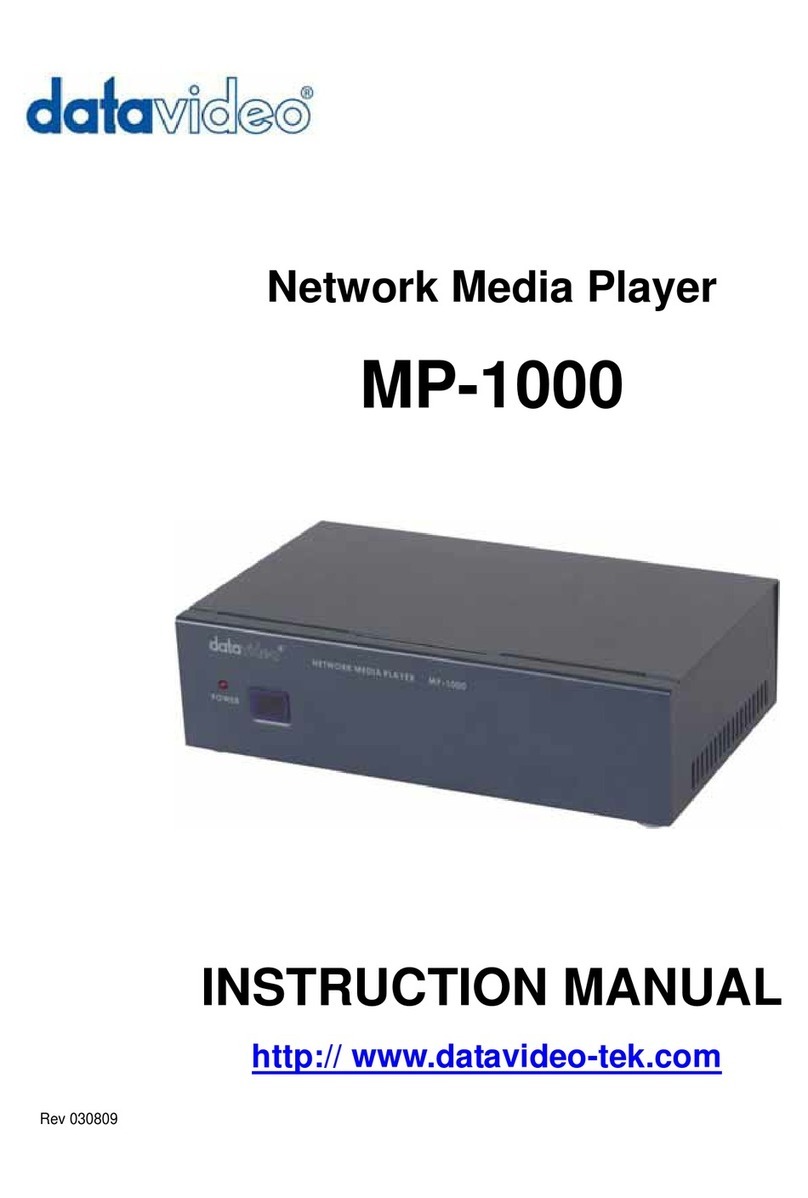 Data Video MP-1000 instruction manual