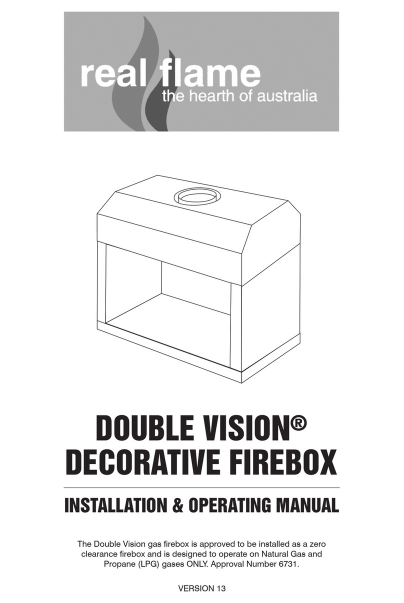 RealFlame DOUBLE VISION Installation instructions