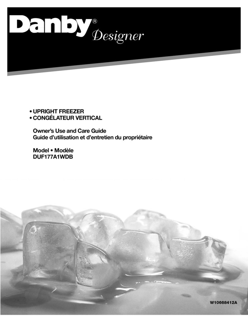 Danby Desighner DUF177A1WDB Owner's use and care guide