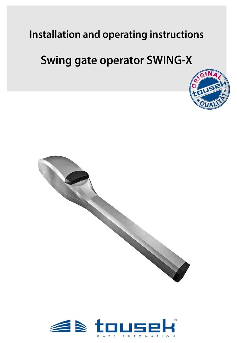 tousek Swing-X User manual